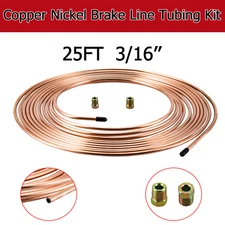 Copper Nickel Brake Line Tubing Kits 3/16'' OD 25ft Coil Roll