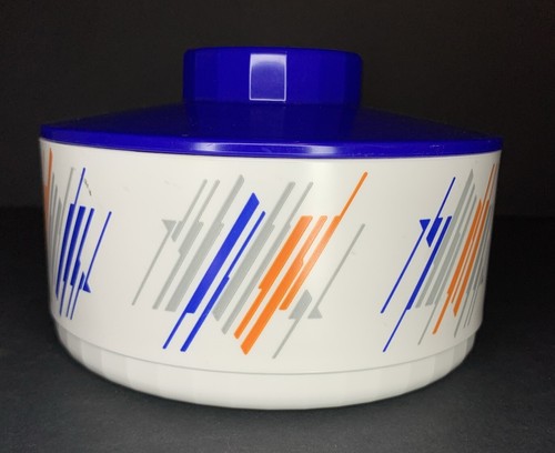 Vintage Tupperware Hanukkah Lidded Candy Dish Star Of David Plastic Bowl 5.5” - Picture 3 of 13
