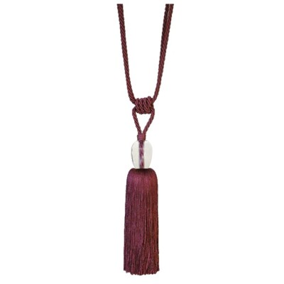 2 Henley Glas Vorhang Raffhalter weinrot traditionelle Raffhalter mit Glasdetail