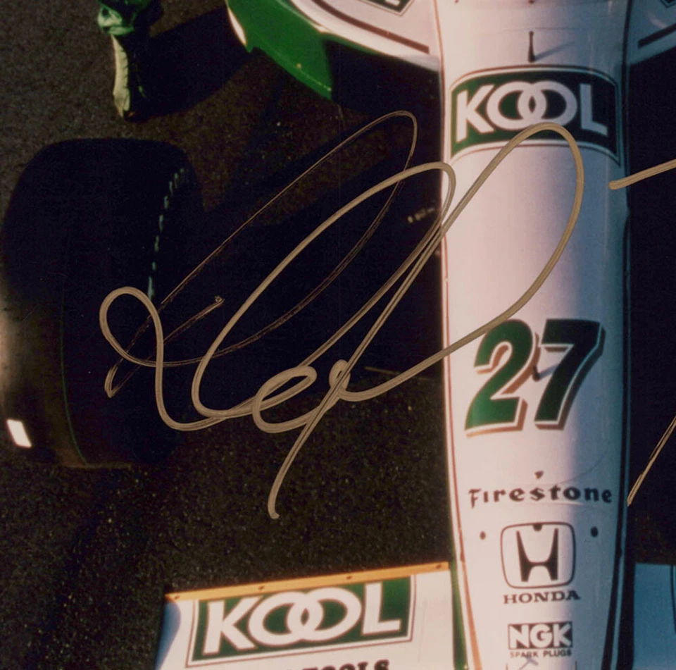 Paul Tracy & Dario Franchitti firmaron "CART" 8x10 Foto PROOF Team Kool Green COA Foto 3 de 4