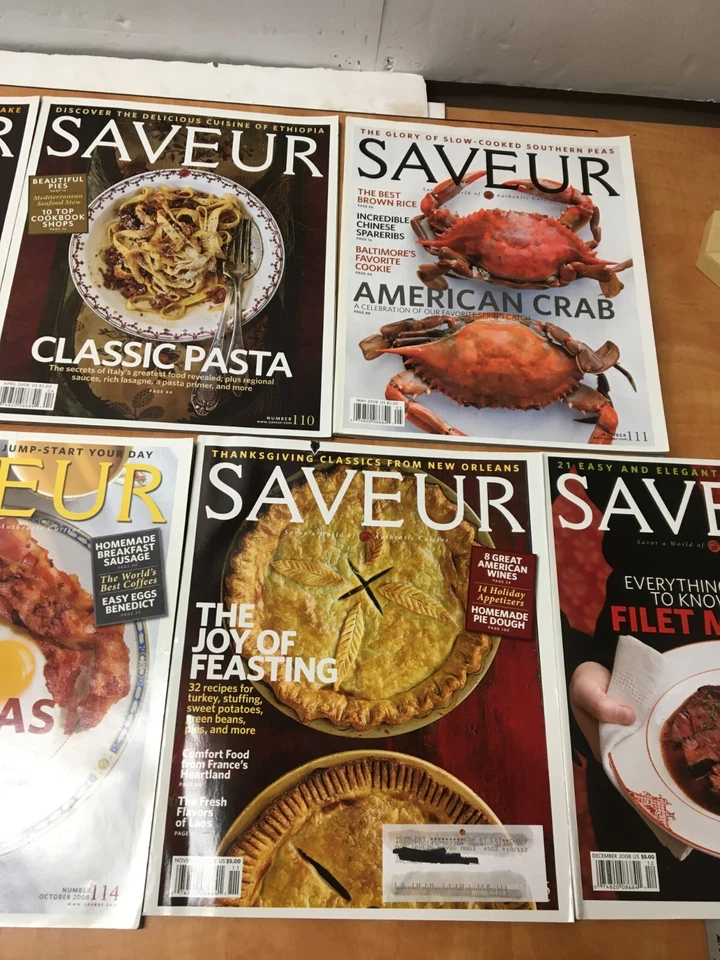 2008 SAVEUR MAGAZINE LOT OF 9 ISSUES 108 to 116 complete year - Image 4 of 4