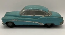 1952 Buick Roadmaster BANTHRICO Metal Car Bank, Teal Blue, dealer promo