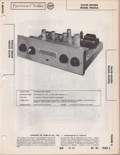 1957 DAVID BOGEN PR100A PRE AMPLIFIER Photofact schematic SERVICE MANUAL REPAIR