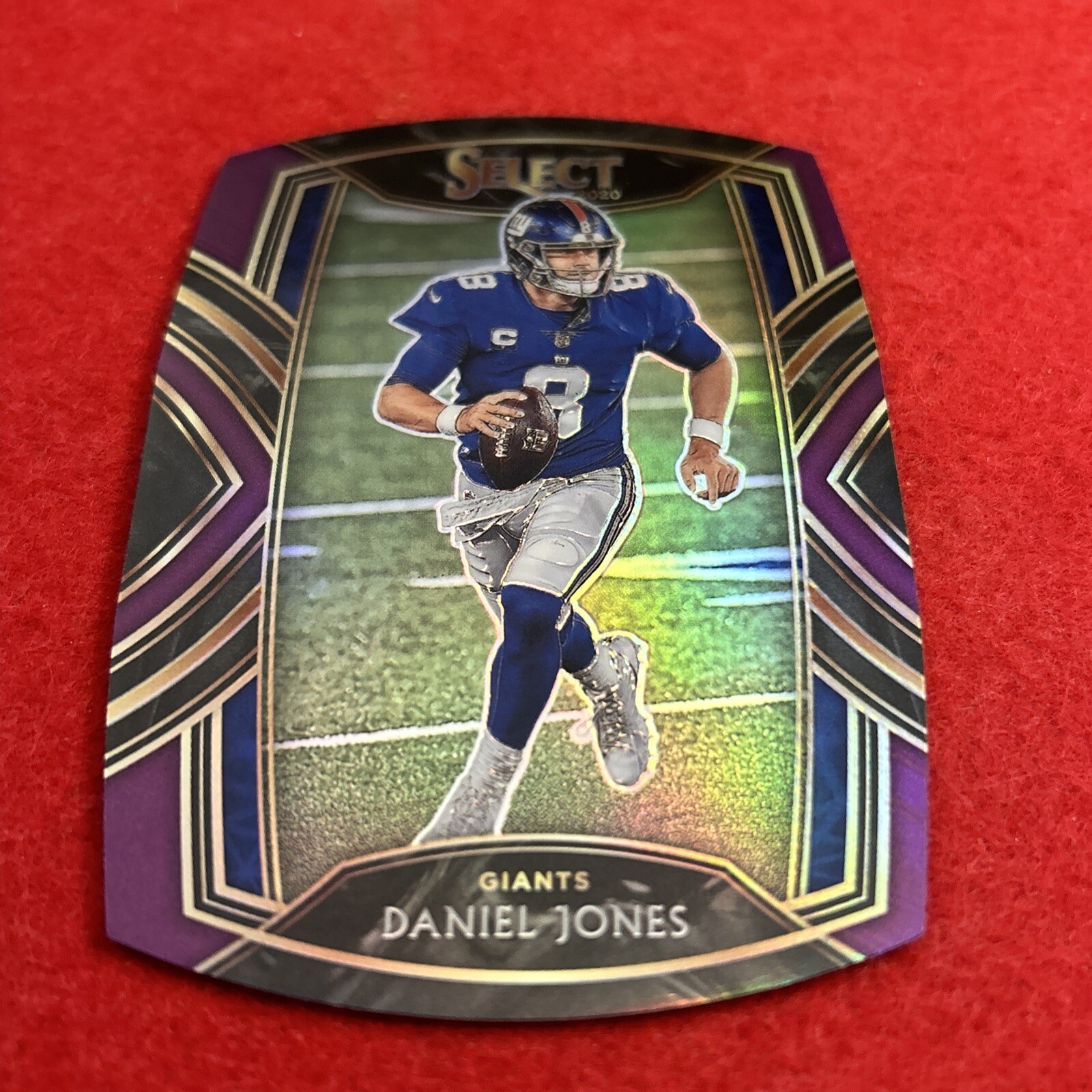 2020 Daniel Jones Panini Select Club Level #209 Purple Prizm Die-Cut