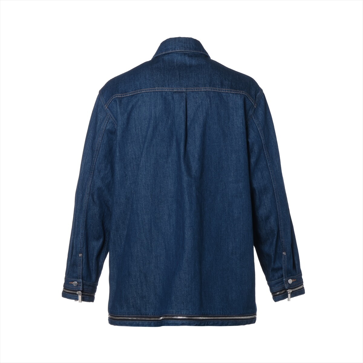 Dior ブルーのみ Dior Cotton Denim Jacket 41 Men's Blue 343D582A337X zip-up