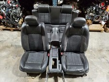 2010-2014 Ford Mustang Shelby Cobra Black Leather Front Rear Seats Wconsole