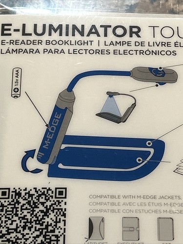 M-Edge e-Luminator eReader Book Light White Compatible With Nook Kindle New - 第 10/10 張圖片