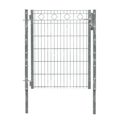 Carlos Toranlage 1230mm feuerverzinkt 1,0m Schmuckzaun Doppelstabmattenzaun