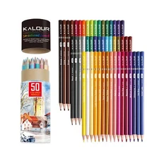 KALOUR Premium Colored Pencils,Set of 50 Colors,Artists Soft Core with Vibran...