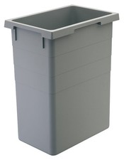 1 (One) Hailo 35-38 Liter Euro-Cargo Replacement Bin Capacity 40.2 qt, Gray