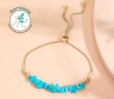 Armband Türkis Naturstein hellblau Amulett Talisman Glücksbringer Geschenkidee