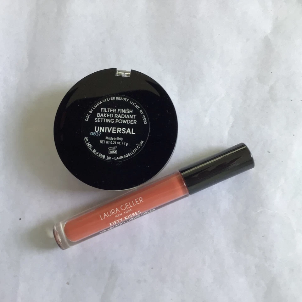 Laura Geller Filter Finish Universal Radiant Setting Powder + Sienna Rose Lip - Bild 2 von 2