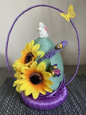 Sale! Handarbeit Ostereier Korb Tischdeko Frühling Party Geschenk Muttertag