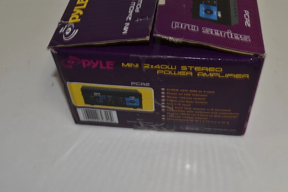 ^^ PYLE PCA2 MINI 2X40W STEREO POWER AMPLIFIER (SLS81) - Image 2 of 4
