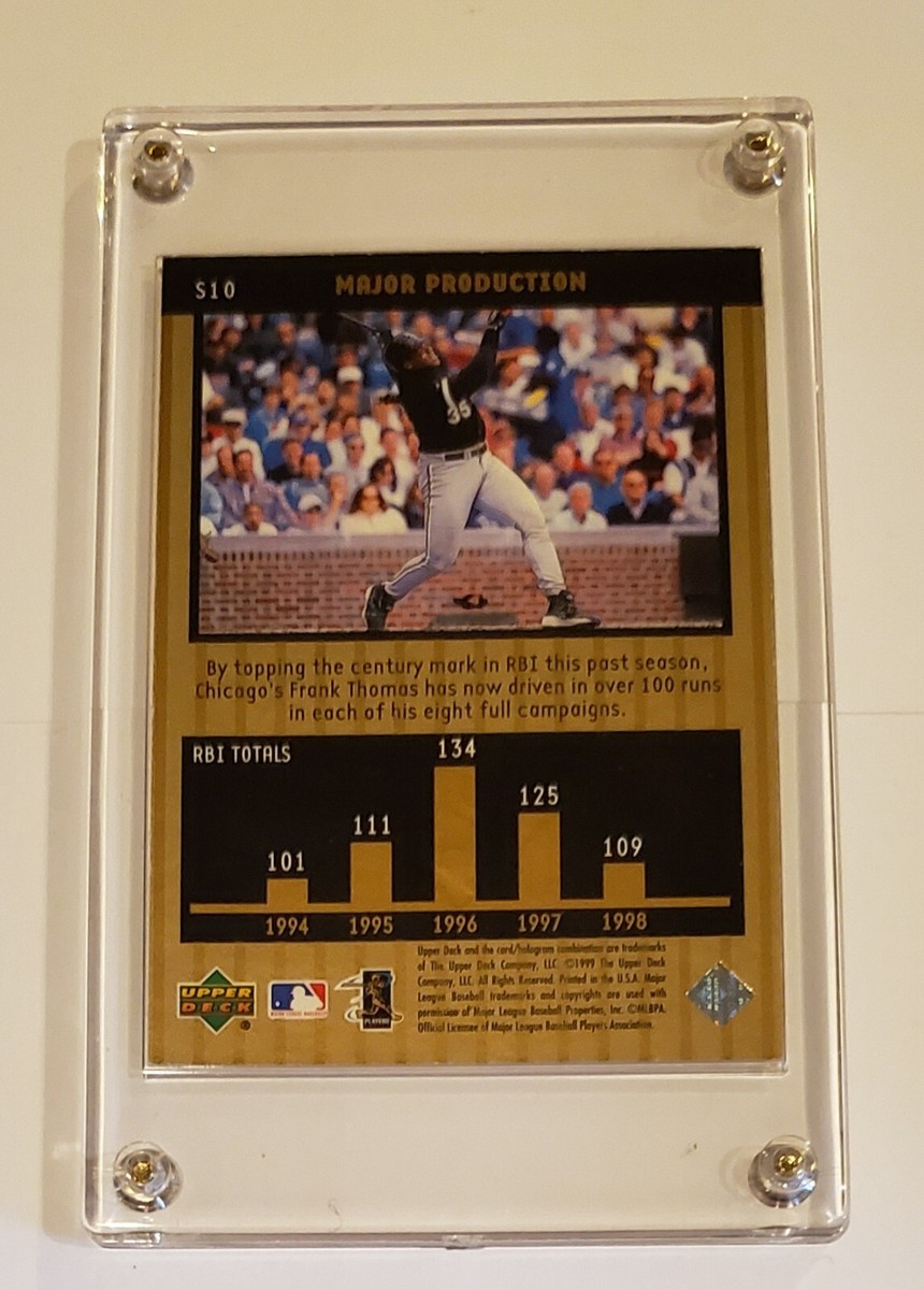 1999 Upper Deck Ovation Frank Thomas # S10 Major Production