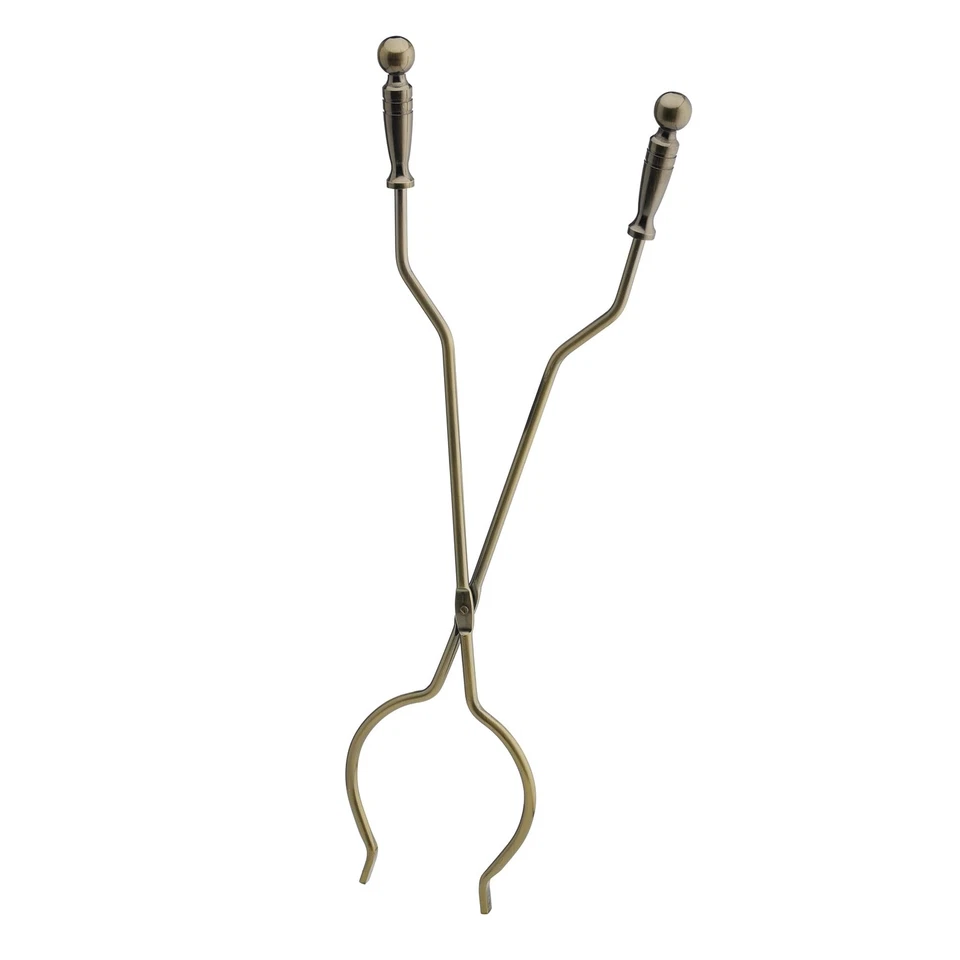 5-Piece Antique Brass Finish Fireplace Tools Set with Ball Handles (T51030AB) Foto 3 de 4