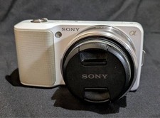 Sony NEX-3 White Camera Tested Shutter Video Functionality Flash Not Included