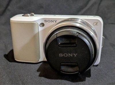 Sony NEX-3 White Camera Tested Shutter Video Functionality Flash Not Included