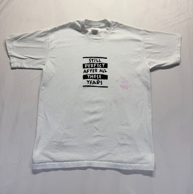 Vintage Center Star T Shirt Mens Large White Still Perfect After All These Years