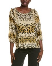 Johnny Was Aisha Silk Blouse Women's