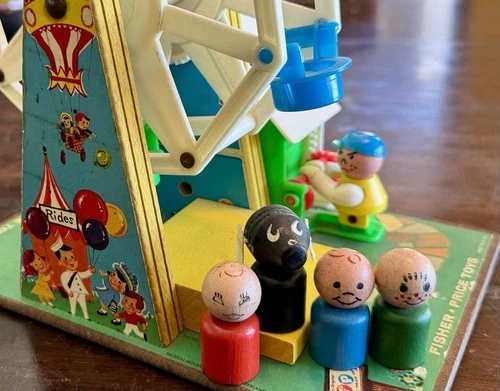 Vintage 1966 Fisher-Price Little People Ferris Wheel #969  VGC, Music plays