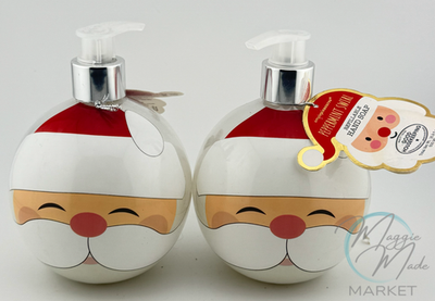 #ad New Simple Pleasures Peppermint Swirl Hand Soap – 2 Pack Santa Dispensers $11.99