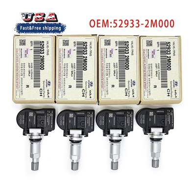 #ad #ad Complete Set of 4 Genuine OEM Hyundai TPMS Tire Pressure Sensors Kit 52933 2M000 $51.71