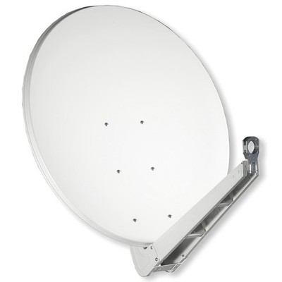 Gibertini Spiegel SE Profi Serie 75cm lichtgrau | Alu SAT Antenne | hochwertig
