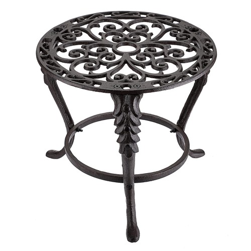 Heavy Duty Cast Iron Plant Stand Vintage Iron Flower Pot Holder, Rustic Decor... - Picture 6 of 7