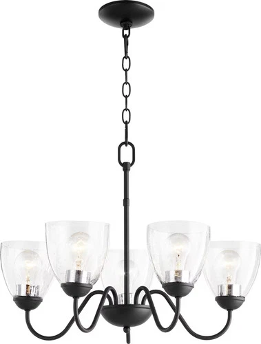 Quorum Quorum Home 5-Light 18" Transitional Chandelier in Noir - Picture 2 of 3