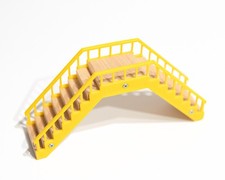 VINTAGE BRIO Wooden Railway Yellow Pedestrian Footbridge 33568 MINT