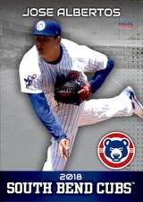 2018 South Bend Cubs Choice #3 Jose Albertos Reynoso Mexico MX Baseball Card