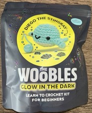 The Woobles Glow In The Dark Diego The Stingray Crochet Kit NEW Yarn Hook