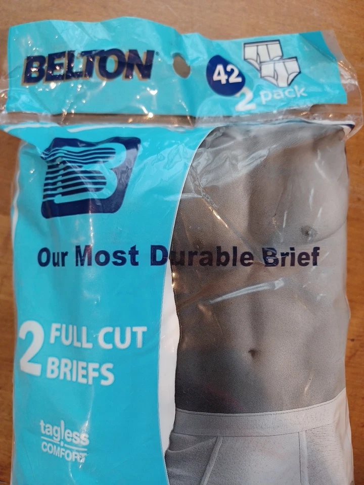 Ropa interior vintage Belton Covington calzoncillos 100 % algodón corte completo sin etiquetas XL 42 Foto 2 de 4