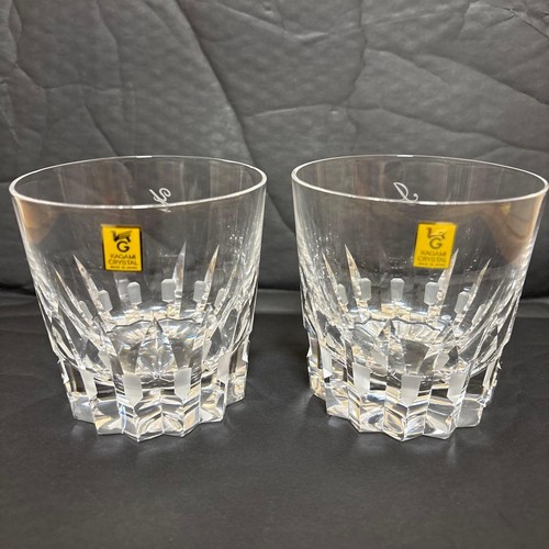Kagami Crystal Kiriko Azakura Pair Rock Glasses Y & I Initials | eBay