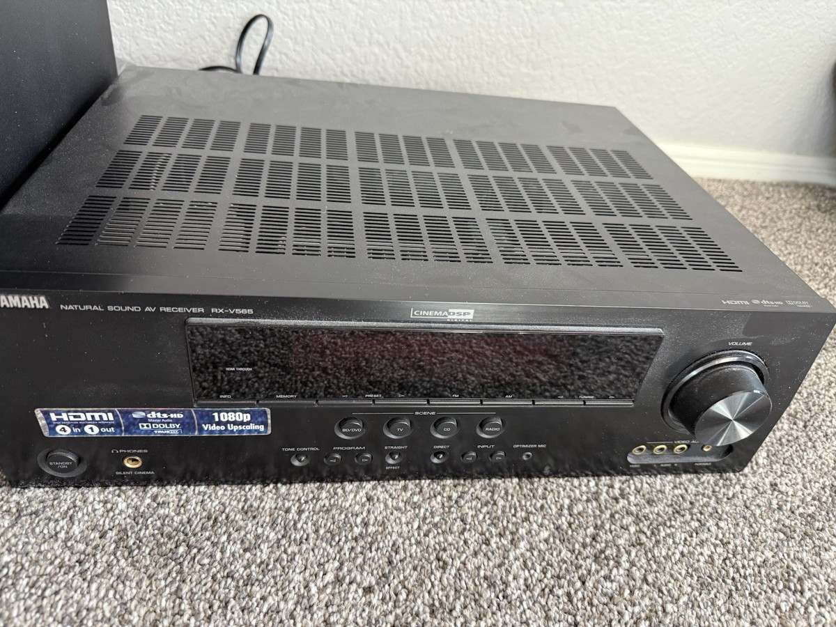 【美品】YAMAHA AVアンプ AX-V565 NATURAL SOUND Yamaha RX-V565 7.1 Channel A/V HDMI Stereo Receiver - TESTED
