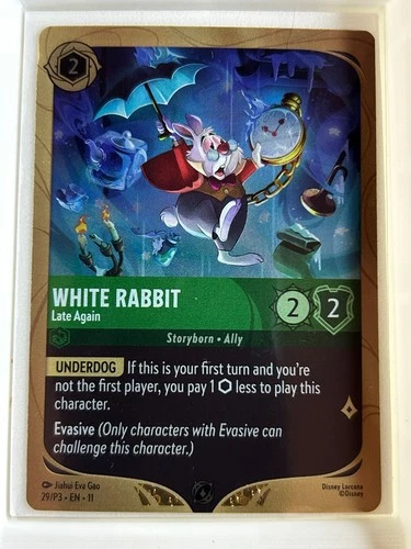 White Rabbit Late Again - Disney Lorcana Promo