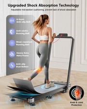 3.5HP 4in1 Foldable Treadmill For Home W 12% Incline LED Electric Running Joggin 2
