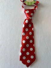 NECK TIE INFANT / TODDLER BOY'S Red Polka Dot NEW Creations Of Grace