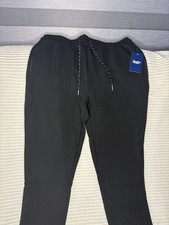 BenBen Mens XL Black Fleece Lined Jogger Sweatpants Zip Pockets NWT