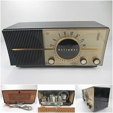 National UM-385 Vacuum Tube Radio Antique Vintage Showa Retro Tested Working JP