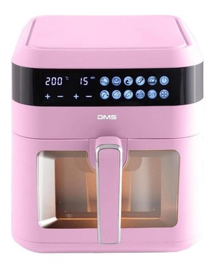 DMS  Heißluft Fritteuse, HFG-7R, Airfryer 7L, 1600w, Rosa Pink