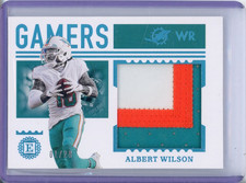 2020 PANINI ENCASED ALBERT WILSON #GJ-19 GAMERS PATCH #/10 DOLPHINS