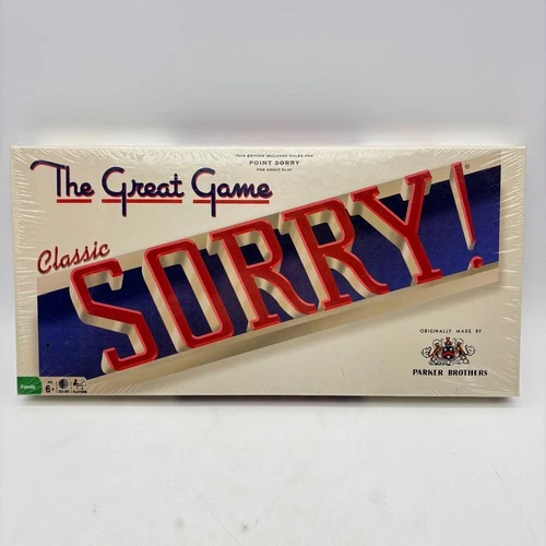 Classic Sorry SEALED Winning Moves 2012 Vintage Style Edition Parker Brothers