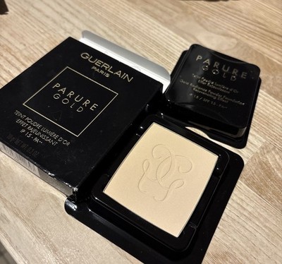 Guerlain Parure Gold Radiance Foundation Powder Refill 01 Pale Beige UVP 43£