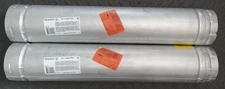 DuraVent 4" Vent PELLETVENT Type L Double Wall  Stainless Steel 4PVL-24 (2PC)