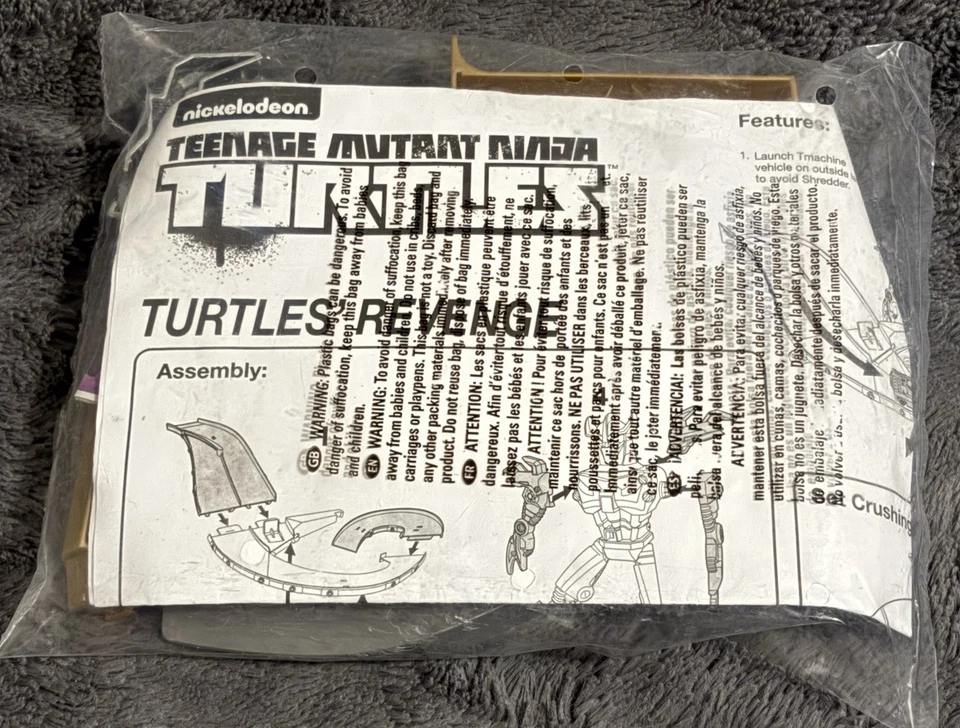 TMNT Ninja:T-MACHINES - Turtles' REVENGE Playmates 全新 / 开箱 - 密封袋 — 第 3/4 张图片