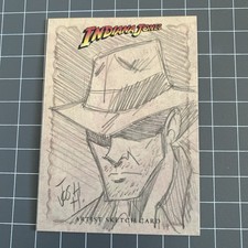 2008 Topps Indiana Jones Heritage Sketch by Josh Howard # 1/1