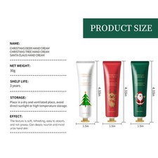1 Set 5PCS Hand Cream Xmas Christmas-themed Soothing Dry And Irritated Skin