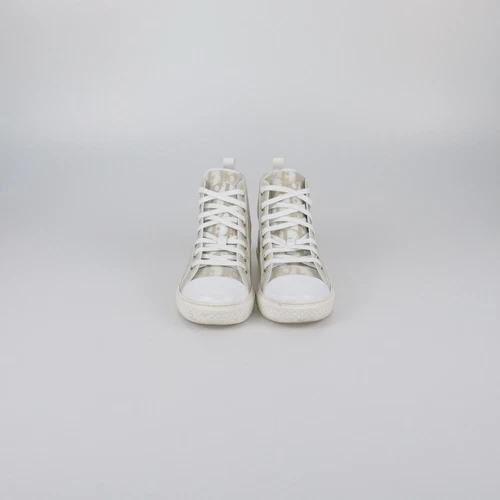 Baskets montantes enfant Dior blanc/or B23